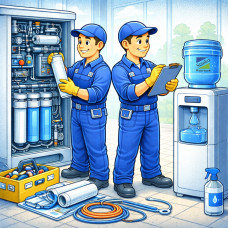 Обслуживание оборудования для розлива воды